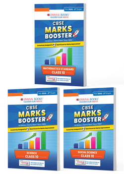 For 2nd Boards May 2026 | CBSE Marks Booster Class 10 (Maths, Science & Social Science) Set of 3 | Marks Improvement | Key Concepts with Exam Tips | Quick Revision | 1st Boards Solved Papers