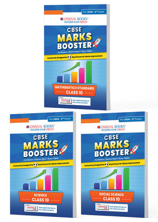 For 2nd Boards May 2026 | CBSE Marks Booster Class 10 (Maths, Science & Social Science) Set of 3 | Marks Improvement | Key Concepts with Exam Tips | Quick Revision | 1st Boards Solved Papers