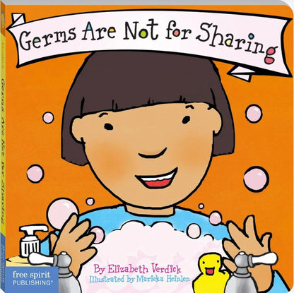Oswaal Germs Are Not for Sharing (Best Behaviour Series) – Gentle Board Book for Toddlers (Ages 1-4 yrs) | Build Healthy Habits & Body Awareness | by Free Spirit Publishing