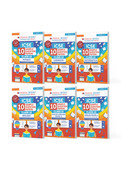 ICSE 10 Sample Question Papers Class 10 (Set of 6 Books) Physics, Chemistry, Biology, Maths, English Paper 1 & 2 For 2026 Board Exam (Based On The Latest CISCE/ICSE Specimen Paper)
