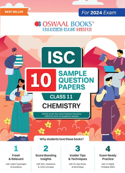 ISC 10 Sample Question Papers Class 11 Chemistry For 2024 Exams (Based On The Latest CISCE/ ISC Specimen Paper)