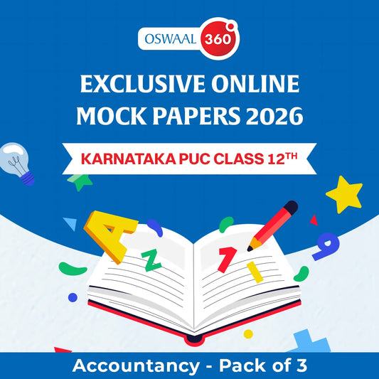 Karnataka PUC Class 12th Accountancy | Exclusive Online Mock Papers 2026 - Pack of 3