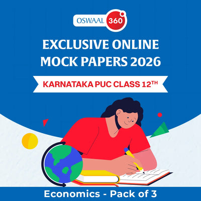 Karnataka PUC Class 12th Economics | Exclusive Online Mock Papers 2026 - Pack of 3