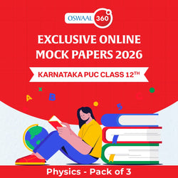 Karnataka PUC Class 12th Physics | Exclusive Online Mock Papers 2026 - Pack of 3