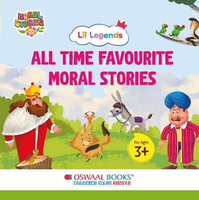 Oswaal Lil Legends All-Time Favourite Moral Stories for Kids Age 3+ Years | 5 Short Bedtime Stories | Illustrated Hardbound Story Book | Read-Aloud Picture Book