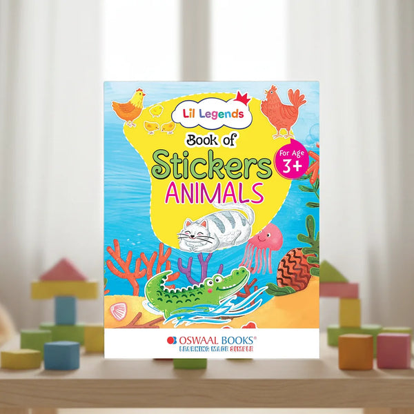 Lil Legends Animal Sticker Activity Book for Kids Age 3+ Years - Fun Learning with Stickers | Early Concepts & Fine Motor Skills | Educational Sticker Book for Toddlers & Preschoolers