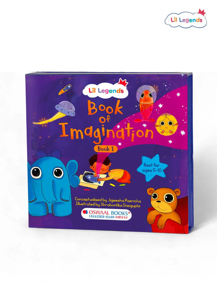 Lil Legends Book of Imagination Part 1 for Kids | Drawing, Thinking & Writing Prompts | Creative Expression & Focus | Screen-Free Activity Book | Ages 5–10 Years