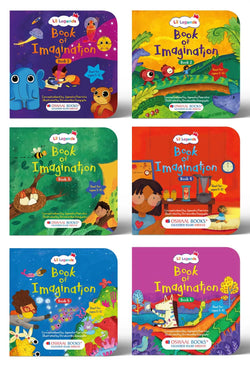 Lil Legends Book of Imagination Set for Kids | Parts 1 to 6 | Set of 6 Activity Books | Drawing, Doodling, Creative Writing, Colouring & Art | Age 5–10 Years | Screen-Free Set