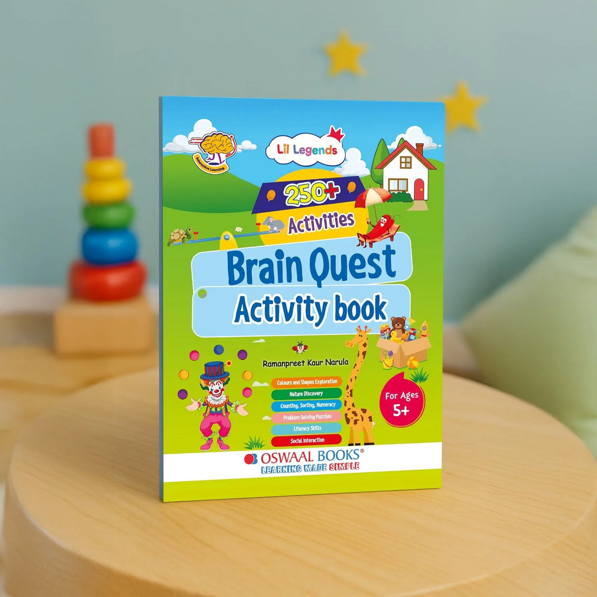 Oswaal Lil Legends 250+ Activities Brain Quest Activity Book for Age 5+ | Puzzles, Colouring, Counting, Sorting, Numeracy and Word Search | Fun Activity Book | For Toddlers/LKG/UKG/Class 1