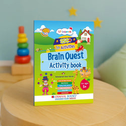 Lil Legends Brain Quest Activity Book for Kids | 250+ Activities | Puzzles, Colours, Shapes, Counting, Sorting, Numeracy & Word Search | Age 5+ Years