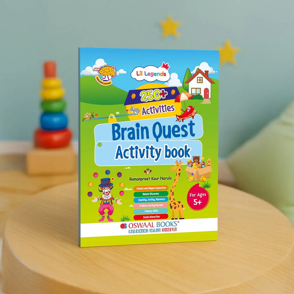 Lil Legends Brain Quest Activity Book for Kids | 250+ Activities | Puzzles, Colours, Shapes, Counting, Sorting, Numeracy & Word Search | Ages 5+ Years