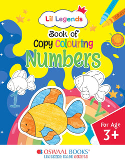 Lil Legends Copy Colouring Book for Kids Age 3+ Years - Learn About Numbers 1-15 (123 Counting) | Fun Colouring Activity Book with Easy Outlines | Early Maths Book for Preschoolers