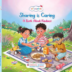 Lil Legends Good Habits Series Sharing is Caring Board Book for Kids | A Book About Kindness | Builds Empathy, Sharing & Social Skills | Illustrated Picture Book | Age 2+ Years