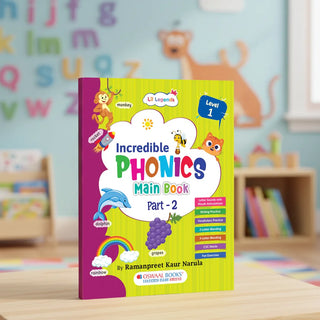 Lil Legends Incredible Phonics Level 1 Part 2 Main Book for Kids Age 3-5 Years | Sound Recognition, First Word Reading & Tracing Practice | Phonics Workbook for Nursery LKG Preschool