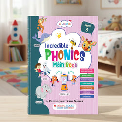 Lil Legends Incredible Phonics Level 3 Main Book for Kids Age 5-7 Years | Digraphs, Consonant Blends & Decodable Stories | Advanced Phonics Workbook for Class 1 Reading Fluency