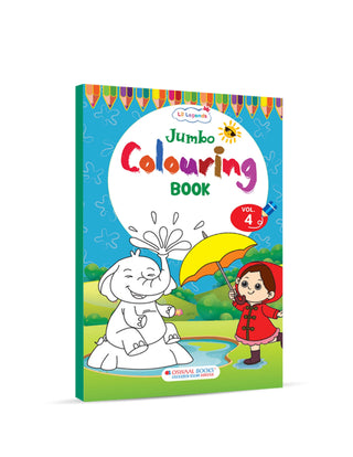 Lil Legends Jumbo Colouring Book Vol 2 for Kids Age 3-5 Years | Bold Outlines & Fun Designs – Transport, Toys & Outdoor Scenes | Drawing & Colouring Activity Book for Nursery & LKG