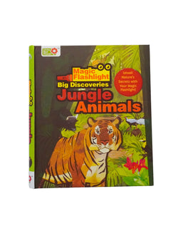 Lil Legends Magic Flashlight Big Discoveries Jungle Animals for Kids | Interactive Hidden Picture Book with Reveal Card | Jungle Facts | Age 3+ Years | Activity Book