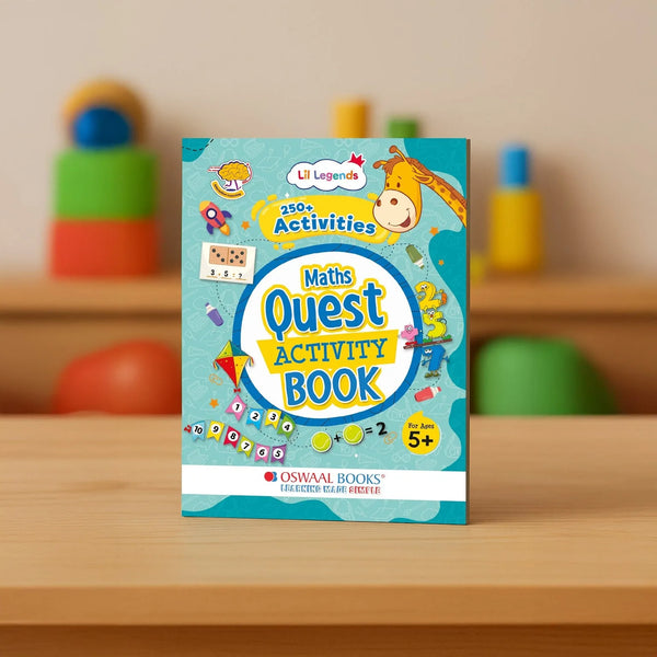 Lil Legends Maths Quest Activity Book for Kids | 250+ Activities | Conceptual Understanding, Logical Reasoning & Problem Solving | Ages 5+ Years | Workbook