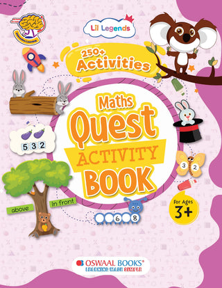 Lil Legends Maths Quest Activity Book for Kids | Counting, Number Recognition & Early Maths Skills | Preschool Learning Activities | Pre-Writing Workbook | Age 3+ Years