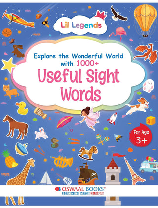 Lil Legends My Book of Useful Sight Words for Kids Age 3+ Years - Engaging Activity Book to Learn High-Frequency English Words | Early Reading & Vocabulary Book for Preschoolers