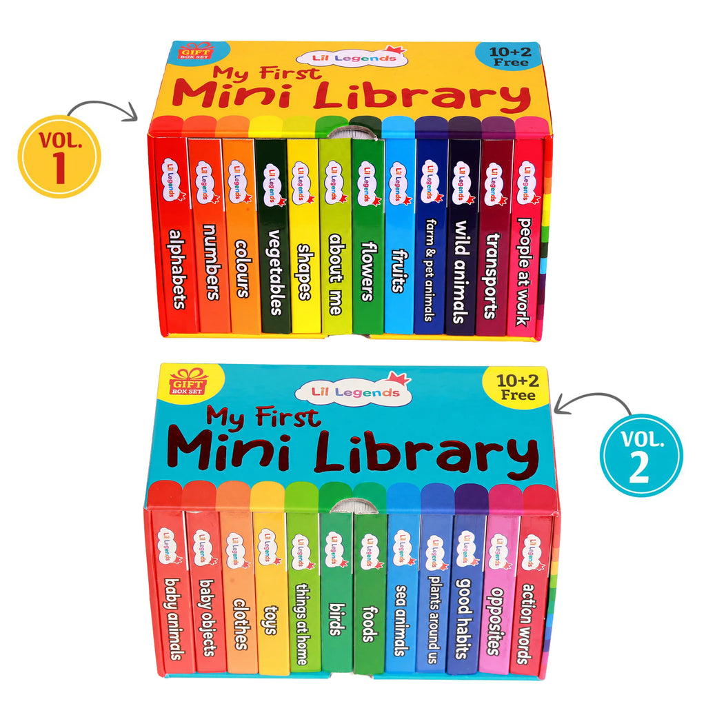 Lil Legends Mini Library - Box Set | Volume 1 & 2 - 24 Board Books