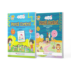 Lil Legends Pencil Control Vol 1 & Vol 2 for Kids Age 3+ Years | Set of 2 Books For Tracing Activities | Pre-Writing Practice Workbook for Nursery & LKG
