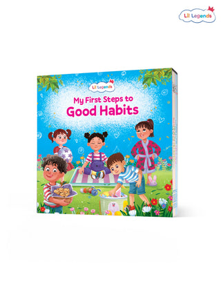 Lil Legends My First Steps to Good Habits for Kids | Set of 5 Board Books | Tidy Up, Patience, Clean Habits, Mindfulness & Calm | Early Life Skills | Age 2–6 Years | Slipcase Set
