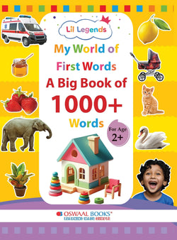 Lil Legends My World of First Words - Big Picture Book of 1000+ Words for Kids Age 2+ Years | Early Learning Vocabulary Book with Colourful Illustrations | First Words Book for Toddlers & Preschoolers