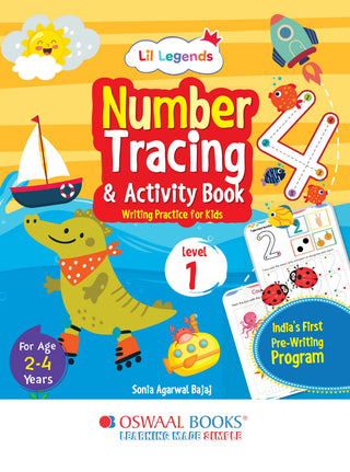 Lil Legends Number Tracing & Activity Book for Kids | Level 1 | Writing Practice with Guided Tracing | Number Recognition & Pencil Control | Age 2–4 Years