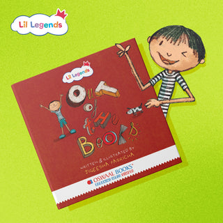 Lil Legends Out of The Books - Illustrated Poem Book for Kids | Fun English Rhymes & Poetry Collection with Colourful Pictures | Age 5-10 Years| Written & Illustrated by Jigeesha Pasricha