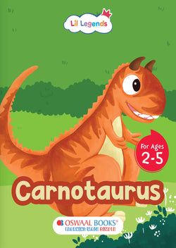 Lil Legends Padded Board Book for Kids | I am a Carnotaurus | Illustrated Dinosaur Book for Toddlers | Durable Early Learning Picture Book | Age 2–5 Years | Padded Cover Edition