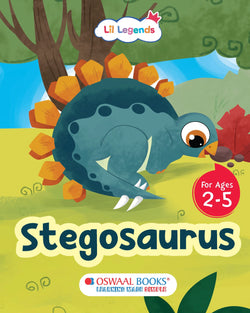 Lil Legends Padded Board Book for Kids | I am a Stegosaurus | Illustrated Dinosaur Book for Toddlers | Durable Early Learning Book | Age 2–5 Years | Padded Cover Edition