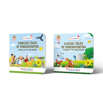 Lil Legends Panchatantra Story Book Set for Kids | Set of 2 Books | Timeless & Classic Tales of Wit and Wisdom | Illustrated Moral Stories | Age 3+ Years