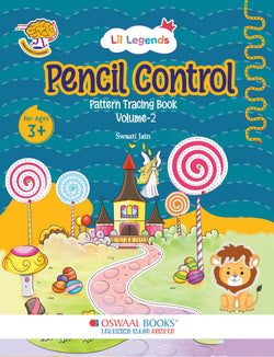 Lil Legends Pencil Control Pattern Tracing Book Vol 1 for Toddlers Age 3+ Years | First Book For Tracing Activities | Pre-Writing Activity Workbook for Pre-Nursery, Nursery & LKG