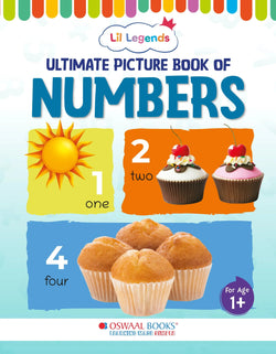Lil Legends Picture Book for Kids Age 1+ Years - Learn About Numbers (1,2,3) | Early Learning Illustrated Book with Colourful Pictures | First Counting Book for Toddlers & Preschoolers