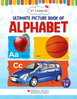 Lil Legends Ultimate Picture Book for Kids Age 1+ Years - Learn About Alphabet (ABC) | Early Learning Illustrated Book with Colourful Pictures | First Words Book for Toddlers & Preschoolers