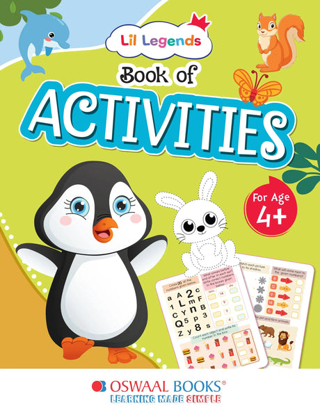 Lil Legends Preschool Activity Book for Kids Age 4+ Years - Fun Learning Workbook with Tracing, Writing, Colouring & Puzzles | Early Learning Book for Nursery & Kindergarten