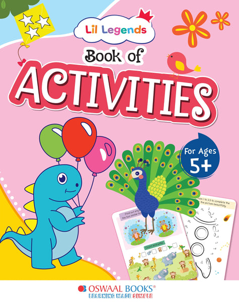 Lil Legends Preschool Activity Book for Kids Age 5+ Years - Fun Learning Workbook with Writing, Phonics, Maths & Puzzles | Early Learning Book for Kindergarten & UKG