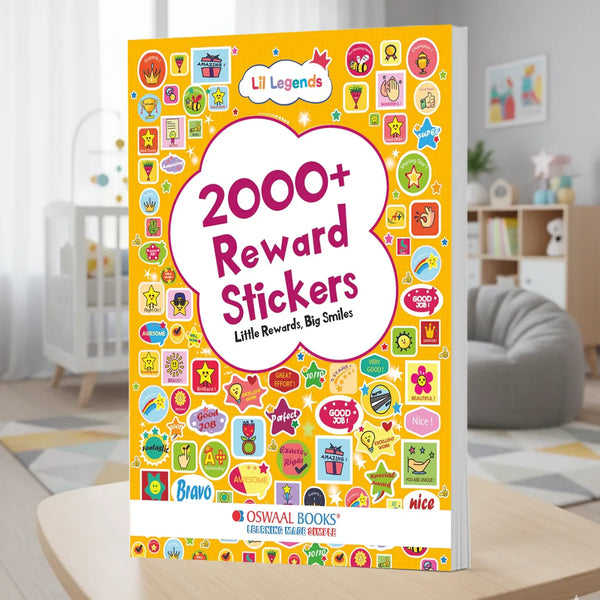 Lil Legends Reward Stickers Book - 2000+ Motivational Stickers for Kids | Perfectly Curated for Teachers, Parents & Classrooms | Star, Smiley & Praise Stickers for School & Home