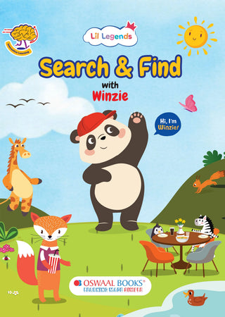Lil Legends Search & Find with Winzie Activity Book for Kids Age 3-6 Years | Fun Hidden Objects & Picture Puzzles | Builds Observation, Attention to Detail & Focus | Nursery LKG UKG