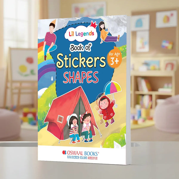 Lil Legends Shapes Sticker Activity Book for Kids Age 3+ Years - Learn Shapes with Fun Stickers | Early Concepts & Fine Motor Skills | Educational Sticker Book for Toddlers & Preschoolers