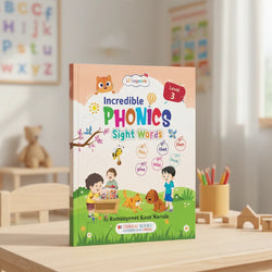 Lil Legends Incredible Phonics Sight Words Book Level 3 for Kids Age 5-7 Years | Tricky & High Frequency Words | Workbook for Class 1 & 2 | Reading Comprehension & Fluency