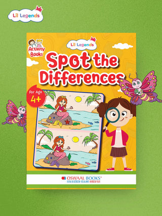 Lil Legends Spot the Difference Book for Kids Age 4+ Years - Interactive Learning Activity Book | Fun Puzzles to Boost Observation, Concentration & Critical Thinking | Brain Games for Children