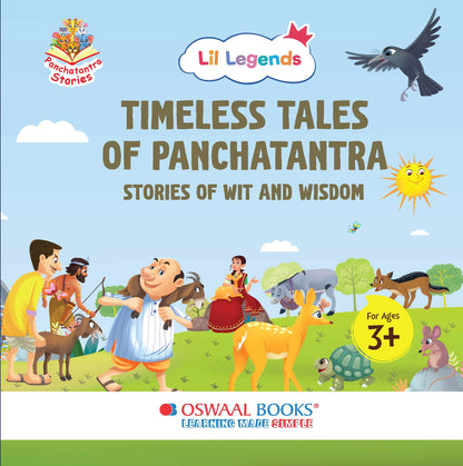 Oswaal Lil Legends Timeless Tales of Panchatantra for Kids Age 3+ Years | 5 Short Bedtime Stories | Stories of Wit and Wisdom | Illustrated Hardbound Moral Story Book