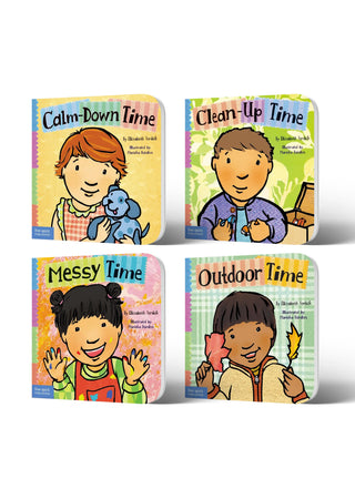 Lil Legends Toddler Tools Self-Management Set of 4 Books for Kids Age 2+ Years - Calm Down, Clean-Up, Messy & Outdoor Time | Self-Control & Independence