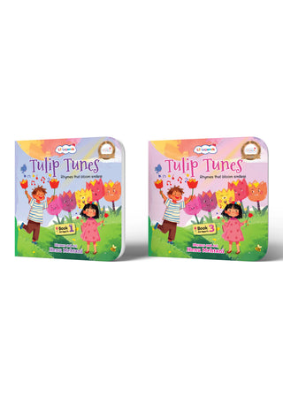 Lil Legends Tulip Tunes - Rhymes That Bloom Smiles | Early Literacy Picture Book Set of 2 Rhyme Books for Kids | Age 3 & 5 Years | Vocabulary & Reading Development