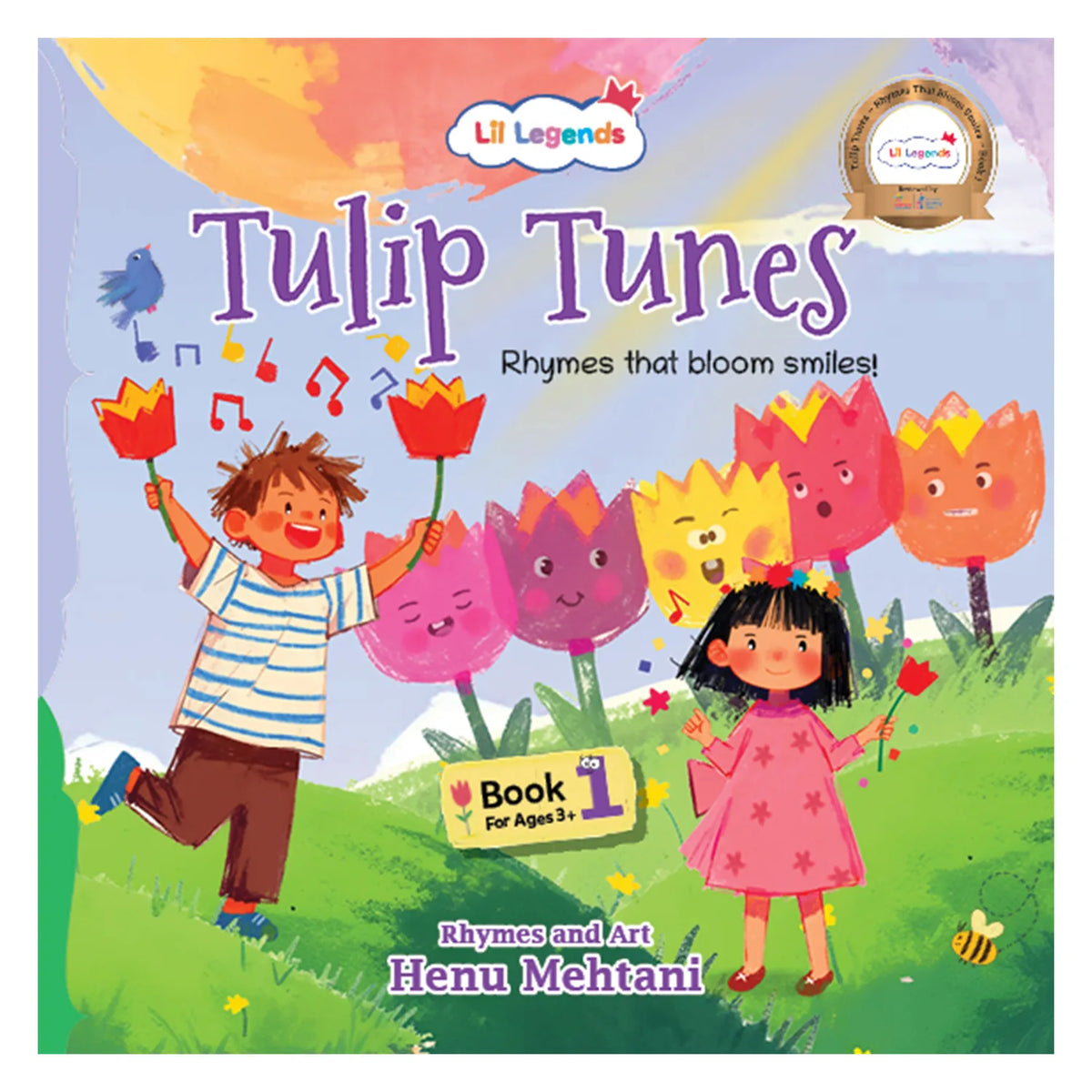 Lil Legends Tulip Tunes, Rhymes That Bloom Smiles Book 1 | Poem Book for Kids | Phonemic Awareness, Reading Readiness and Fun Activities | For Age 3+