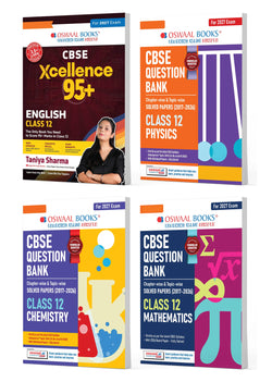 CBSE Xcellence 95+ Scorer Pack English By Taniya Sharma with Question Banks for Class 12 Physics, Chemistry & Mathematics | Practice Qs | Includes PYQs, Concept Clarity (Set of 4) (For 2027 Board Exam)
