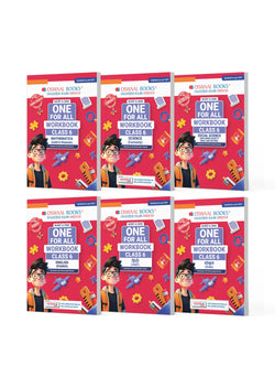NCERT & CBSE One for All Workbook for Class 6 | Mathematics | Science | Social Science | English | Hindi | Sanskrit | Updated as Per NCF | MCQ's | VSA | SA | LA | Set of 6 Books | For Latest Exam