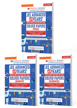 JEE Advanced Physics, Chemistry & Mathematics (Set of 3 Books) Question Bank | 49 Years’ Chapter-wise & Topic-wise |Solved Papers (1978-2026) |Revision Notes, | PYQs, Latest 2026 Paper & Oswaal AI